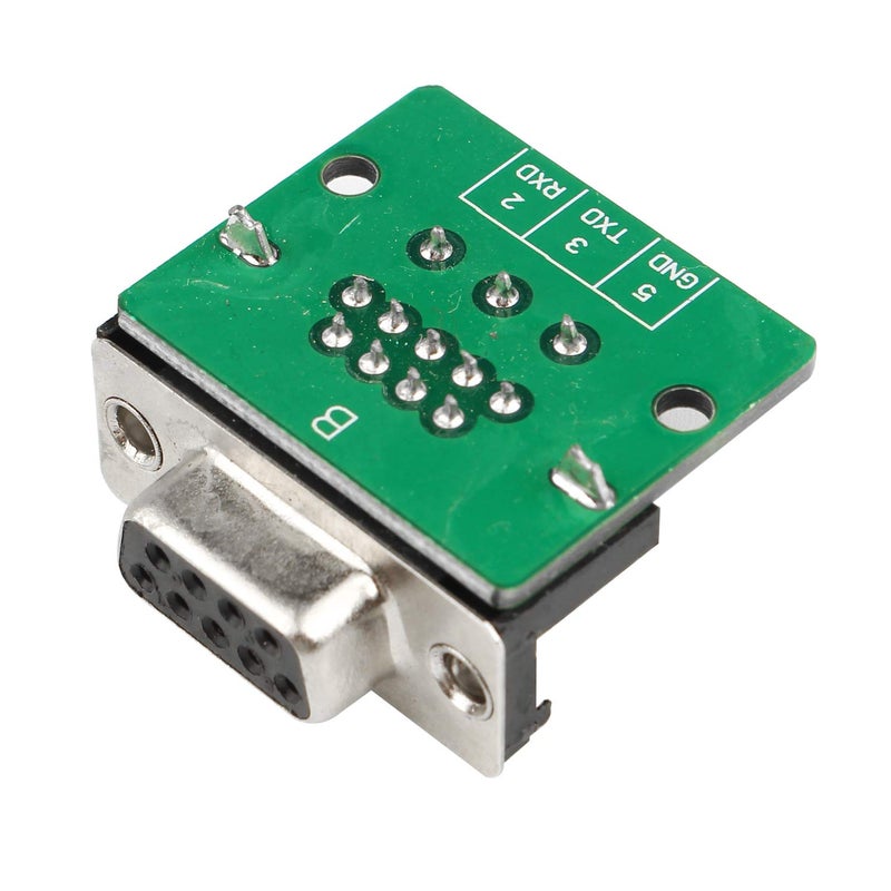 Futheda 2PCS D-sub DB9 Interface Breakout Board Connector 9-pin 2-Row Female RS-232 Serial Port Solderless Terminal Block Adapter - Image 4